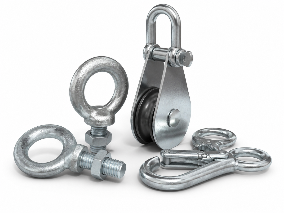 Hooks, Eye Pulleys & Snap Hooks